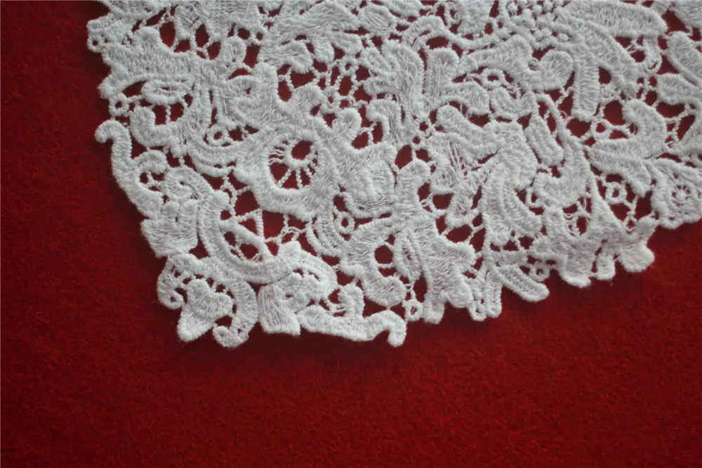 Хлопчатобумажный кружевной воротник для шитья 22 см * 20 ожерелье с белым сердечком
