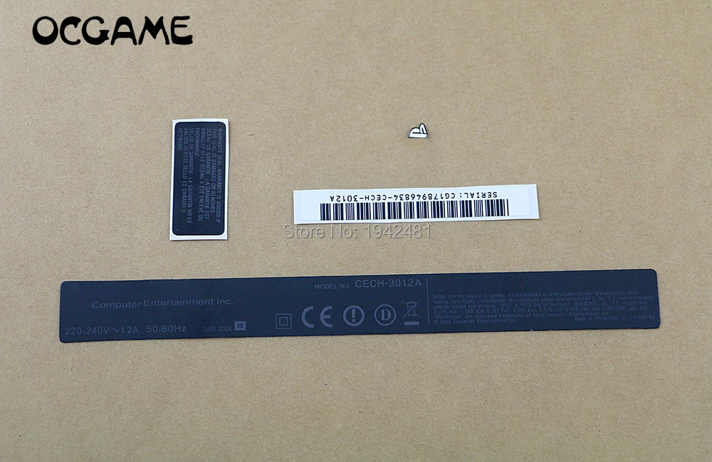 20 компл./лот Замена для PS3 PlayStation 3 консоли тонкий CECH 3012A 3K 3000 корпус наклейка