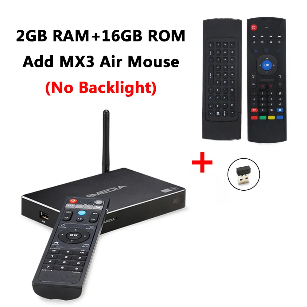 [Натуральная кожа] Himedia A5 Android 6,0 ТВ Box Amlogic S912 Octa Core 2 Гб оперативной памяти, 16 Гб встроенной памяти, 2,4G/5G Wi-Fi Bluetooth 4,0 1000 м LAN Smart Media Player - Цвет: Himedia A5 add MX3