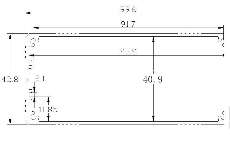 Алюминиевый корпус с усилителем 1 шт. 44*100*100 мм лидер продаж gps трекер