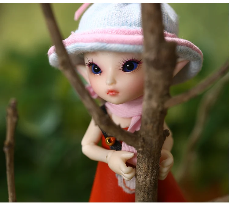 Fairyland FL Realpuki Роро BJD кукла 1/13 розовая улыбка эльфы игрушки подарок на день рождения