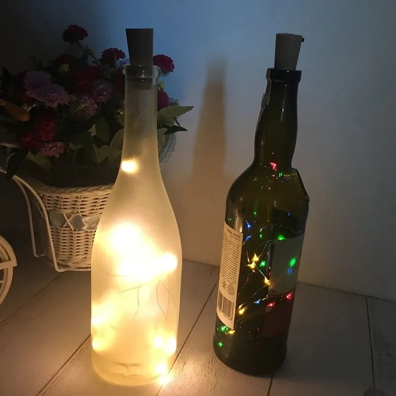 10/20 светодио дный бутылки вина Свет Строка из пробки огни пробка для стеклянной