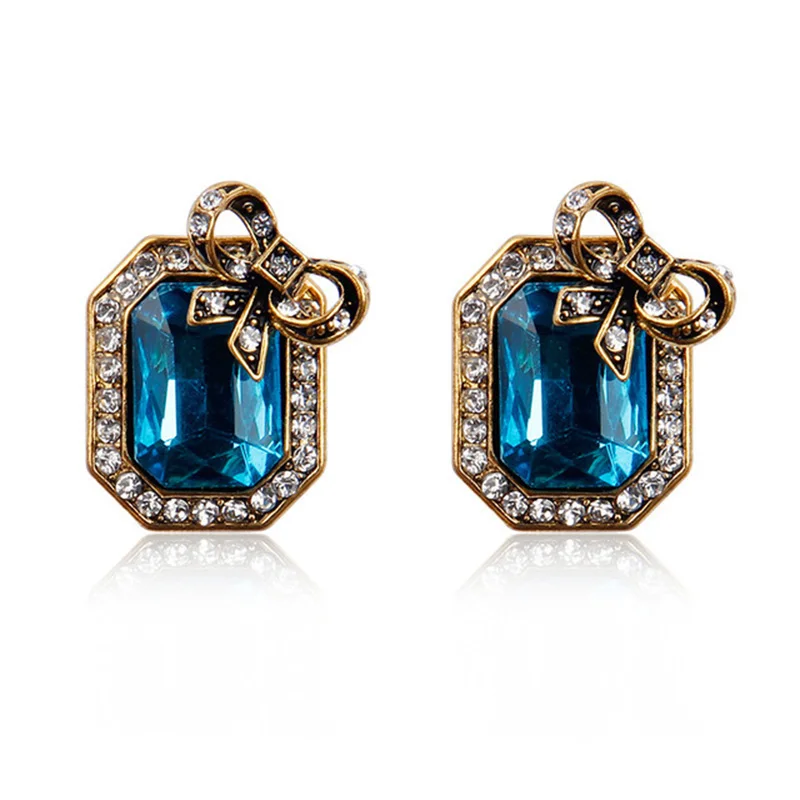 Галстук-бабочка Серьги Горячая Новинка панк часть бар Кристаллические серьги