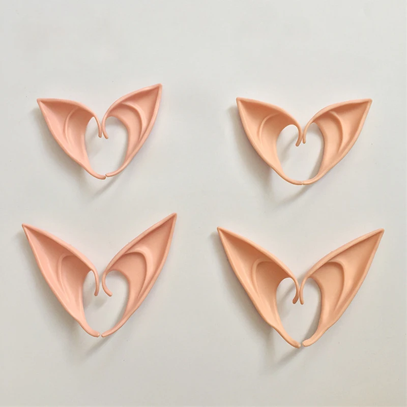 1 пара Ангел эльф Уши Косплэй аксессуары к Хэллоуину латексная Мягкая точка