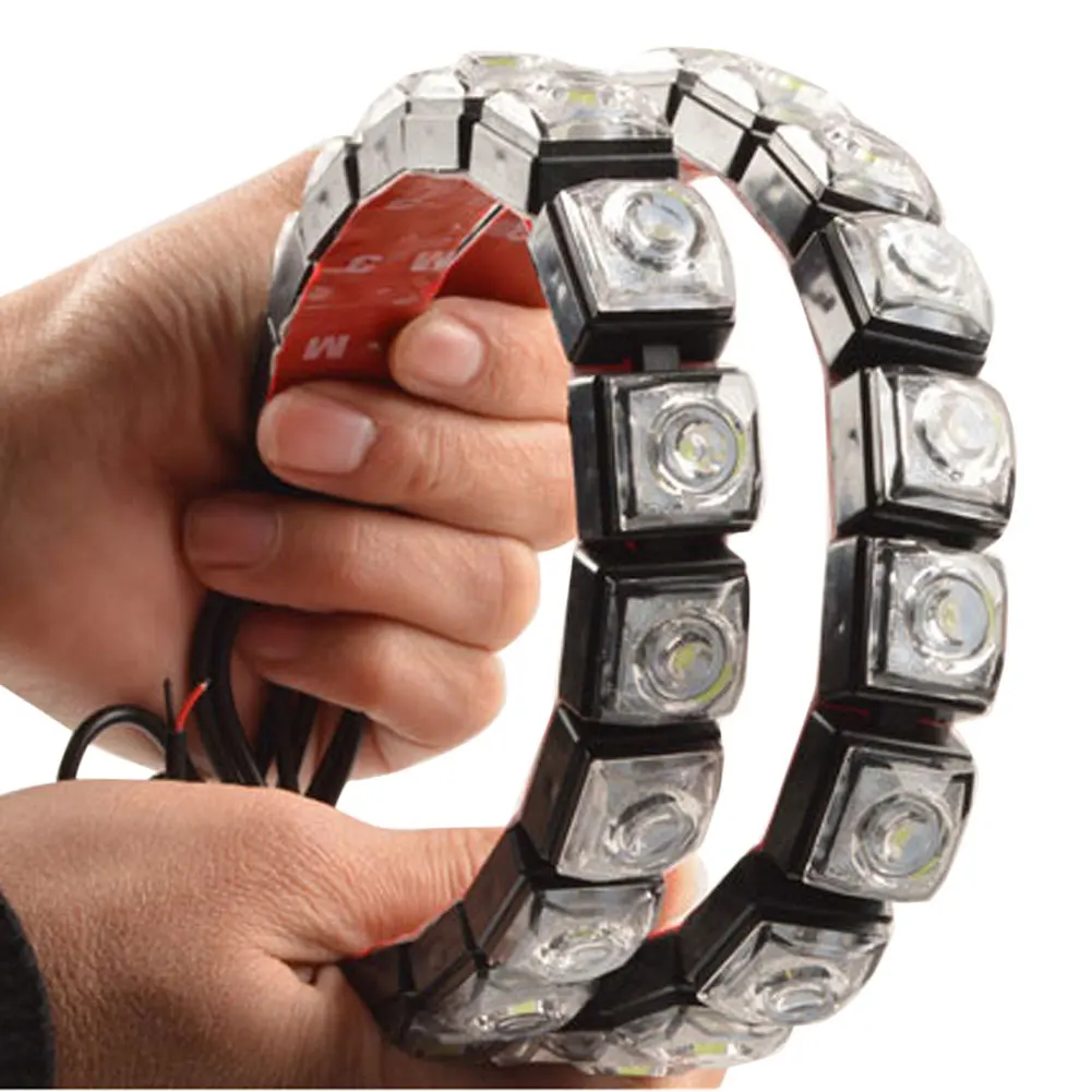 

2pc Car Strip Light Waterproof Flexible 2pcs LED Car DRLs Daytime Running Light Fog Lamp single lamp 12V 6/ 8 /10 / 12 / 14led
