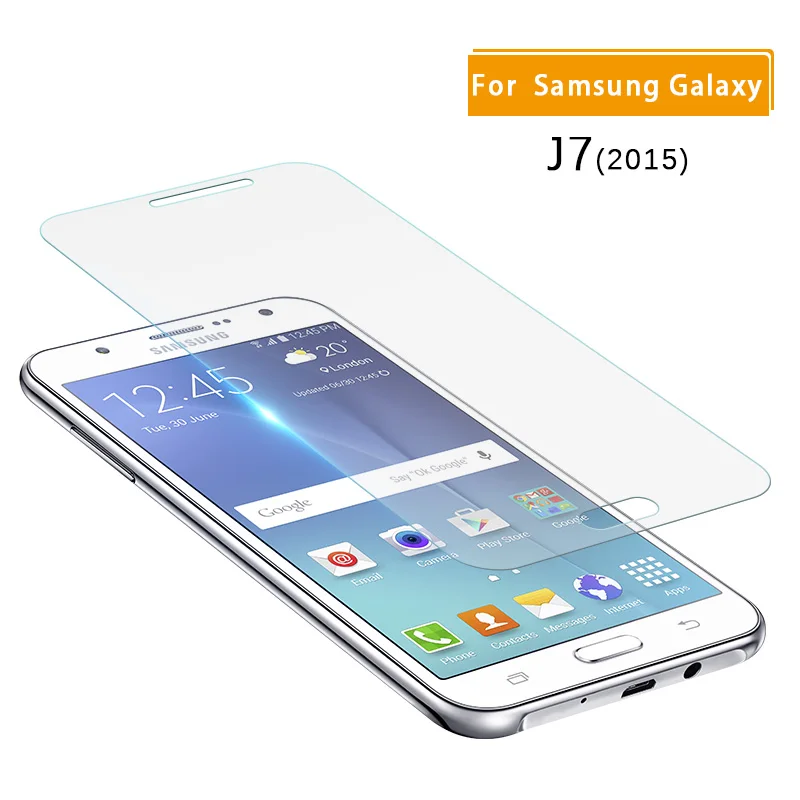 Vrurc ультра тонкий закаленное Стекло для Samsung Galaxy J7 2015 2016 j7pro 9 H HD Ясно 2.5D защитный