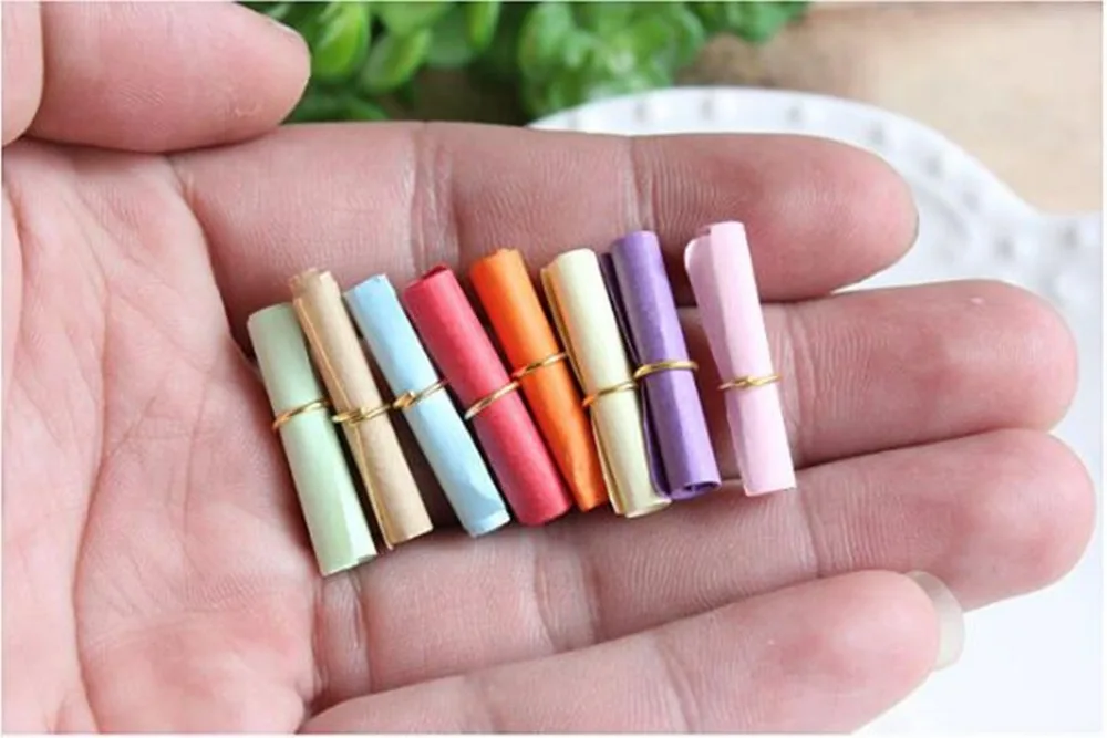 100 шт. Разноцветные бумажные рулоны для бижутерии | Дом и сад