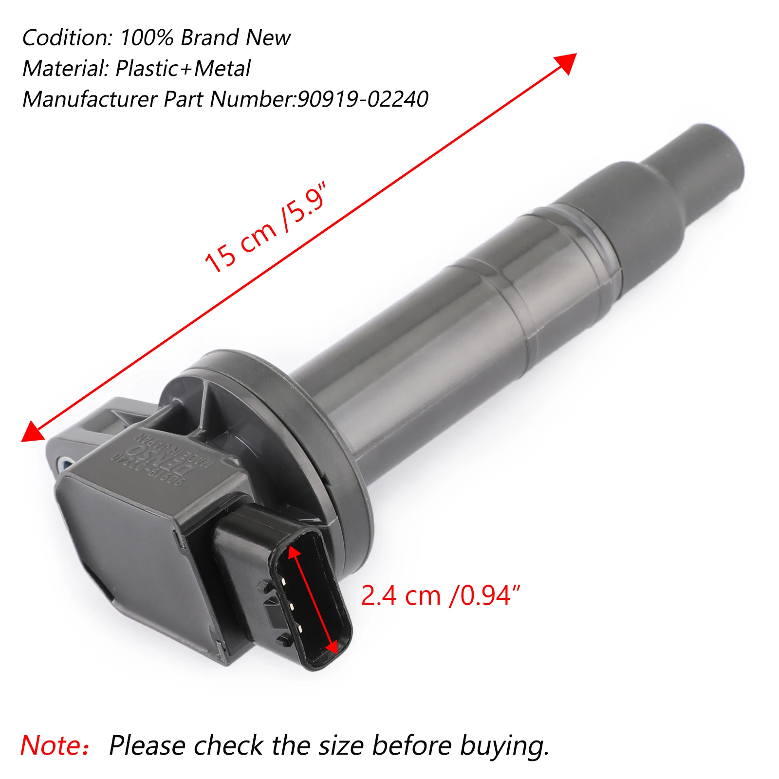 Areyourshop новая катушка зажигания DENSO 90919-02240 для Toyota Yaris Prius xA xB Echo 1.5L 00-08 катушка зажигания denso автомобильные аксессуары