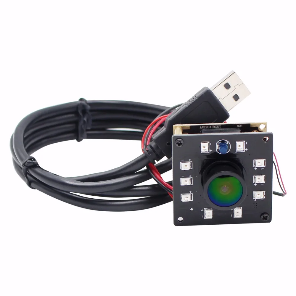 Инфракрасная камера видеонаблюдения Fisheye с углом обзора 170 градусов CMOS usb H.264