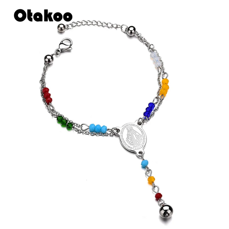 Otakoo четки из нержавеющей стали новый женский браслет высшего качества с