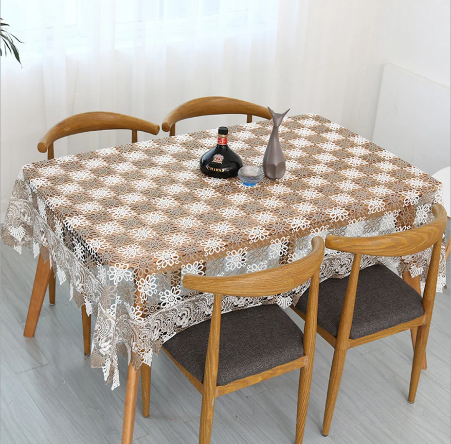 Free shipping pastoral crochet knitting embroidery tablecloth two colors crocheted tea table cloth/piano cover/sofa cover | Дом и сад