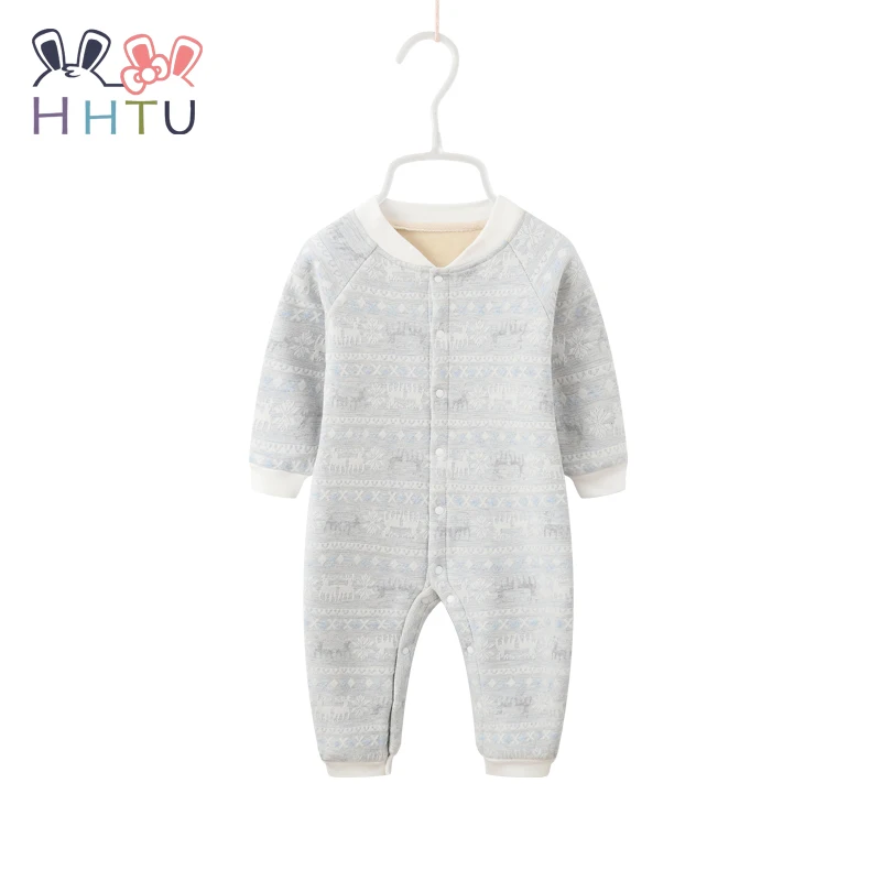Color 6 HHTU/Детские комбинезоны; флисовая куртка; утепленные комбинезоны; сезон зима-весна; одежда для маленьких мальчиков и девочек; пижамы для новорожденных - Цвет: Color 6