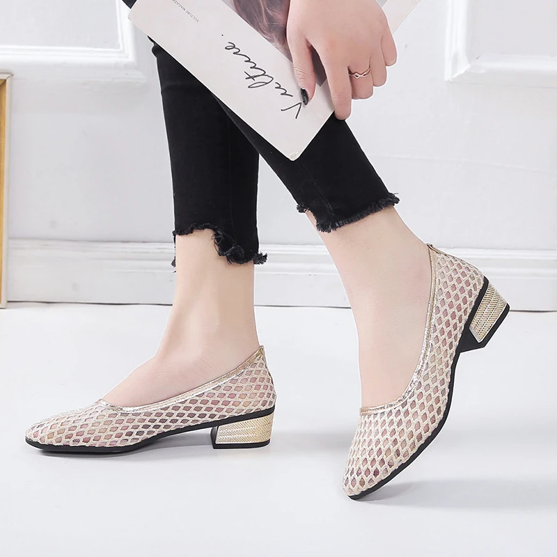 Женские туфли лодочки Новое поступление 2019 года летние женские босоножки с