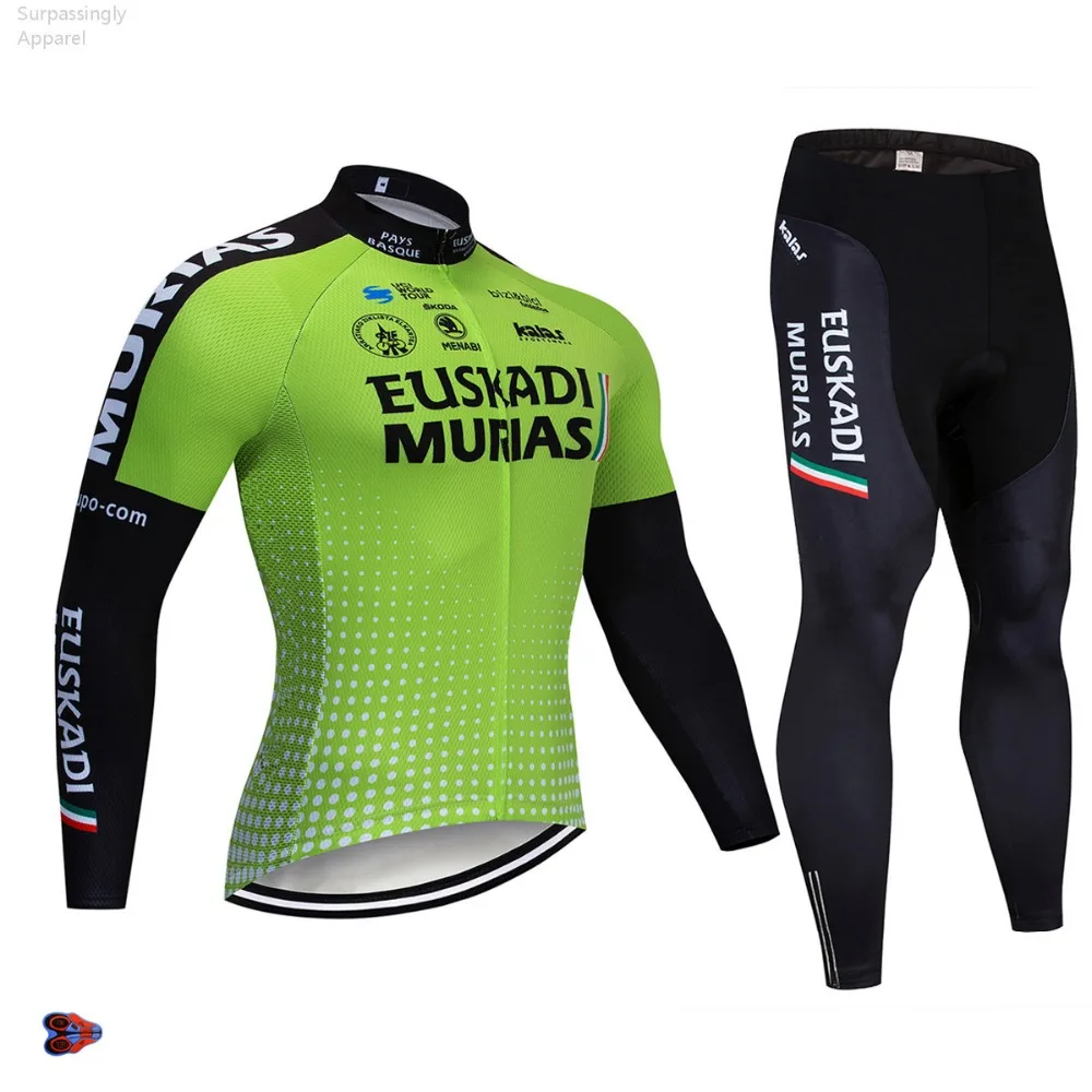 Велоспорт гелиевая Подушка Команда UCI EUSKADI Pro Джерси 16D велосипедный майон брюки