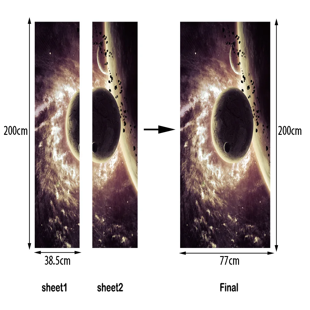 3D Наклейка на стену художественный декор Виниловый Съемный Фотофон сцена окно
