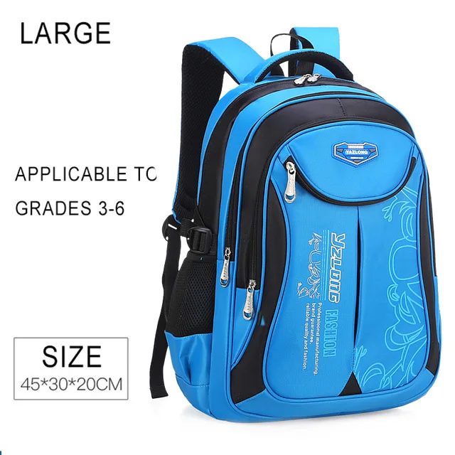 blue-large Новая ортопедическая детская школьная сумка, сумки для подростков, школьный рюкзак для девочек, школьная Водонепроницаемая Детская сумка, Mochila Sac A Dos - Цвет: blue-large