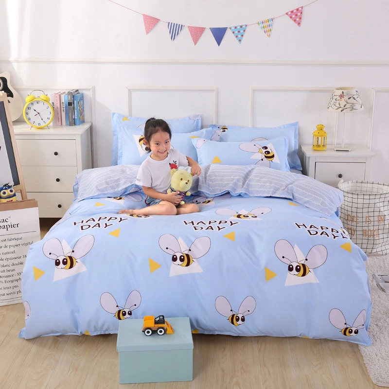 Комплект постельного белья из мягкого хлопка Детское покрывало размер 150x200 180x220 |