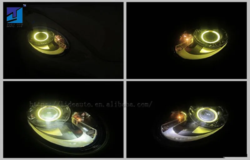 

4inch Car Black Decorative Frame LED Fog Light With Yellow Ring