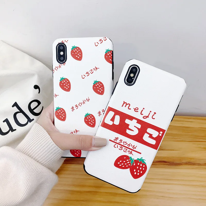Honor 8X Cute Strawberry phone case for Huawei P10 / P20 pro/P30 /P30 pro Mate 10/20pro Nova 3 /3i/3E/Nova4 Fruits back Cover |