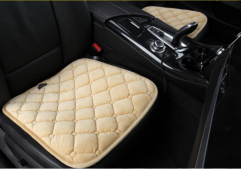 Зимняя теплая общая Автомобильная сидение кресло pad четырехсторонняя Тепловая плюшевая зимняя Автомобильная грелка Набор подушек автомобильное сиденье одиночный