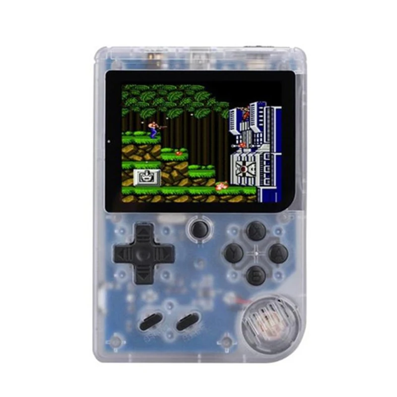 Transparent White Sega Ретро аркадная видео портативная мини игровая консоль аркадный шкаф ТВ портативная игра 168 игры 8 бит мини игры для детей - Цвет: Transparent White