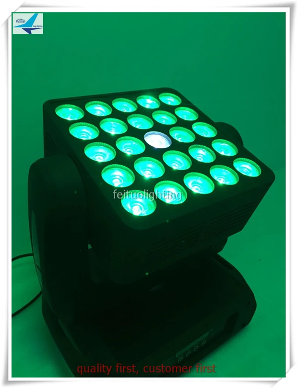 (4 lights+ flightcase) Osam lamp 25x10w RGBW Led matrix moving head light beam effect pixel point control | Освещение