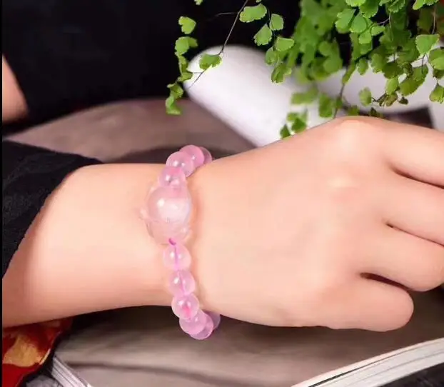 Бесплатная доставка натуральный Звездный розовый Кварцевый свет хрустальные