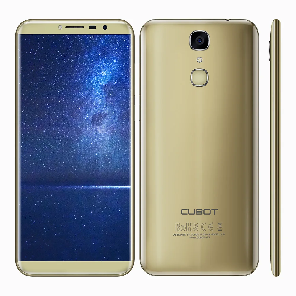 Cubot X18 4G Android 7 0 Оригинальный смартфон 5 дюймов MTK6737T четырехъядерный 1 ГГц 3 ГБ ОЗУ 32