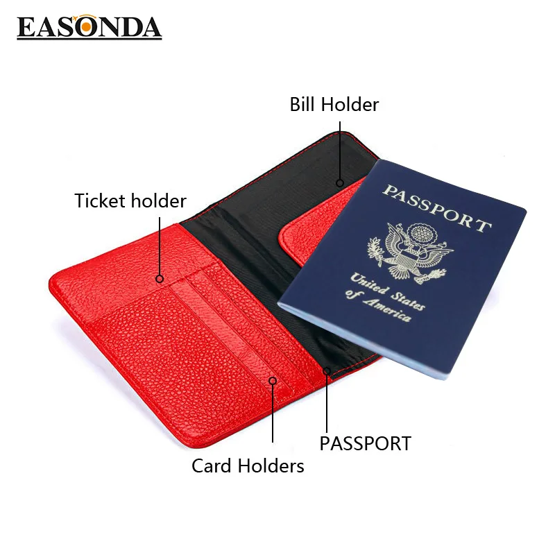 Мужской женский бумажник с отделениями для карт из 100% натуральной кожи брендовый