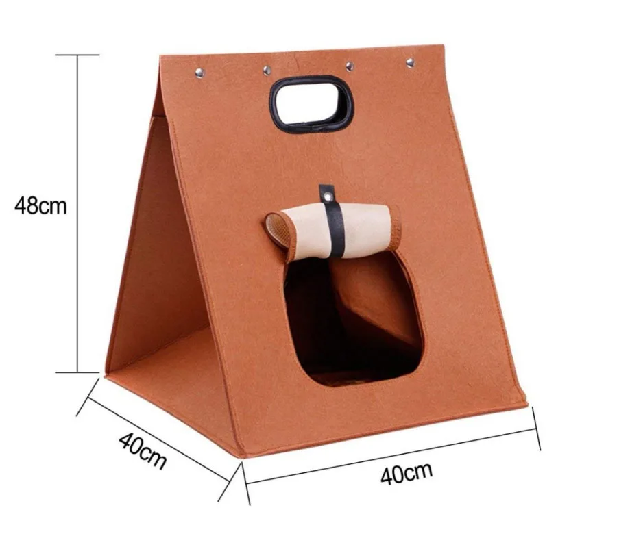 HIPET Войлок щенок кошка Гнездо Дом складной моющийся Открытый Портативный Pet Carrier клетка маленькие собаки котята спальная кровать пещера