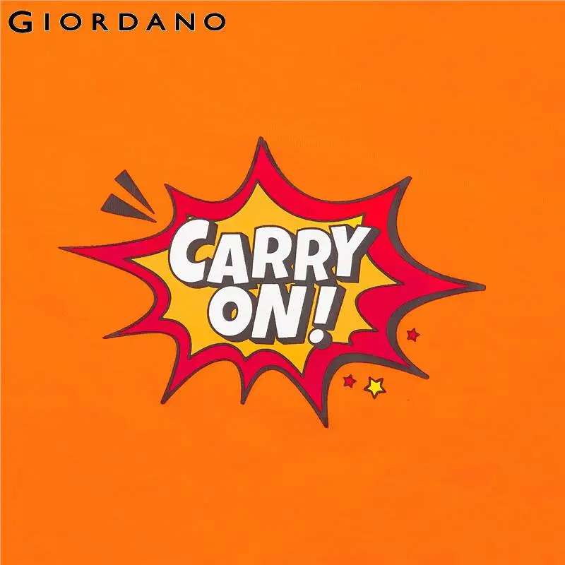 Giordano Men Tshirt Short Sleeve Graphic T Shirt Homme Bright Color Camisetas Hombre Funny Slogan Tee For | Мужская одежда
