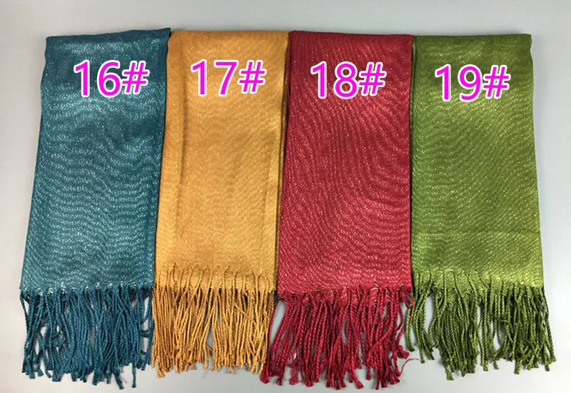 (24 шт./лот) оптовая продажа хлопковый Блестящий шарф с кисточками мусульманский