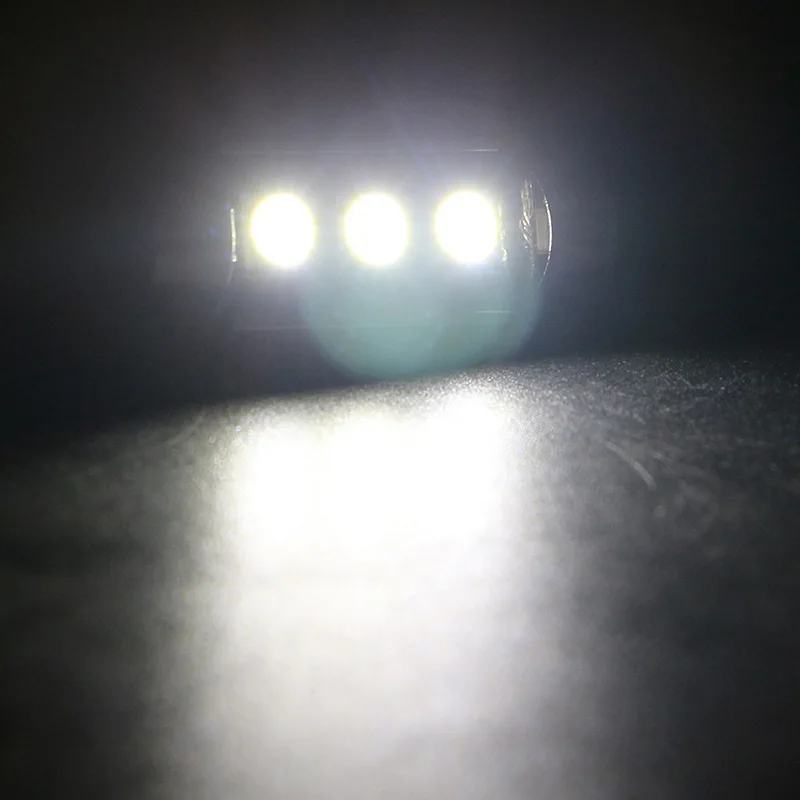2шт DC12V 5050 3LED 36 мм Габаритные огни номерного знака для чтения мотоцикла