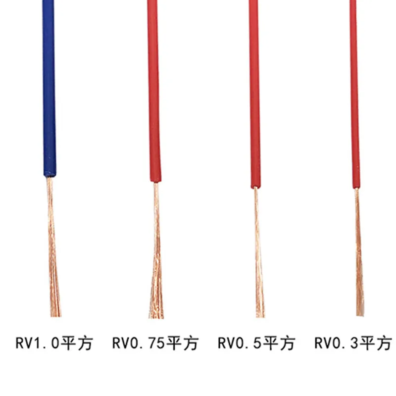Одножильный провод 20awg/0 5 квадратный электронный кабель из ПВХ 100 м/шт. Чистая медь