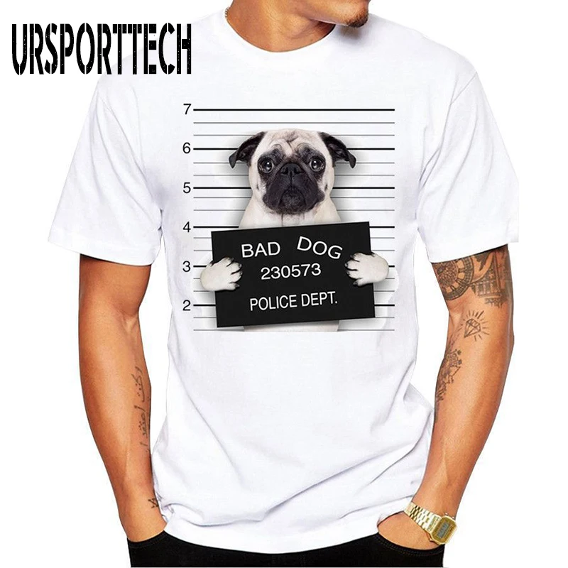 Дизайнерская футболка с французским бульдогом мужские топы повседневная