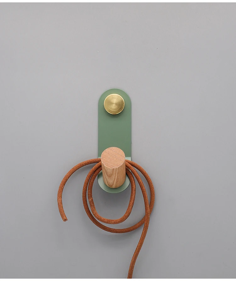 4 цвета/натуральный деревянный розовый крючок настенные крючки DIY деревянная вешалка для украшения стен шарф шляпа и сумка вешалка для хранения