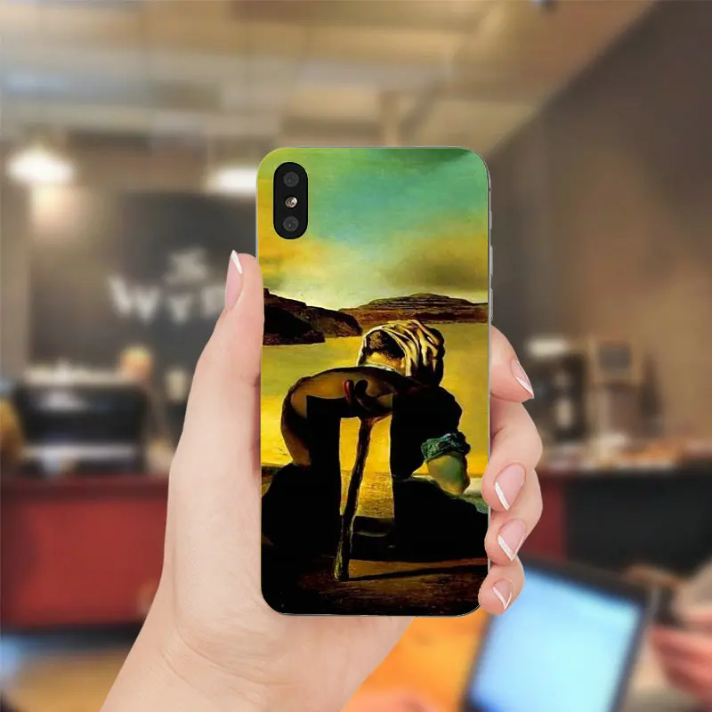 Salvador Dali абстрактного искусства мягкие ТПУ Силиконовые случаи мобильного