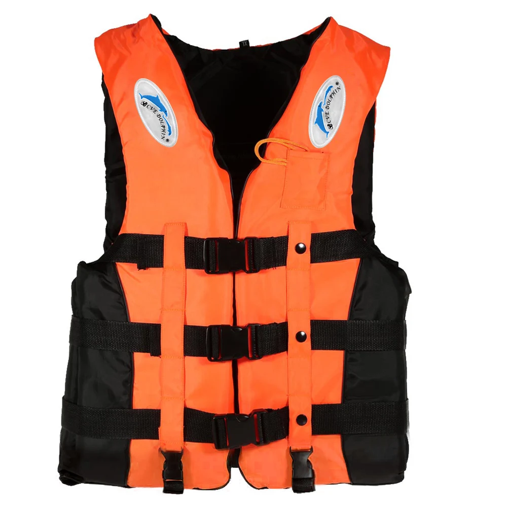 

Профессиональный купальник XL, 1 шт., спасательный жилет из полиэстера для взрослых, костюм для выживания со свистком, для плавания, дрифтинга