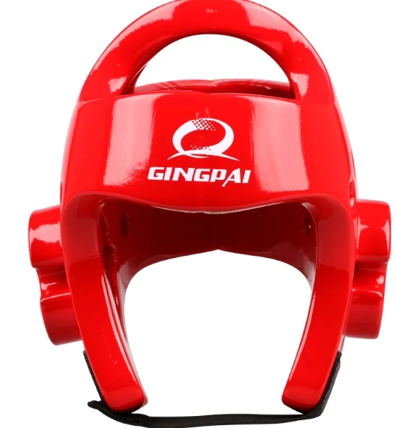 Taekwondo helmet red Белый Teakwondo шлем тхэквондо протектор каратэ шлем оборудование шлем для смешанных боевых искусств Муай Тай Бокс Голова протектор головные уборы защита - Цвет: Taekwondo helmet red