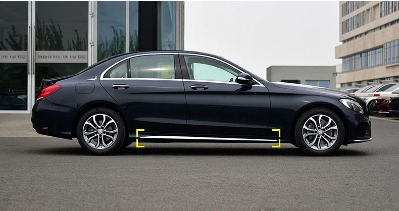 Lsrtw2017 автомобильные молдинги на кузов комплект для mercedes benz c class c180 c200 c300 c250 c260 w205 аксессуары