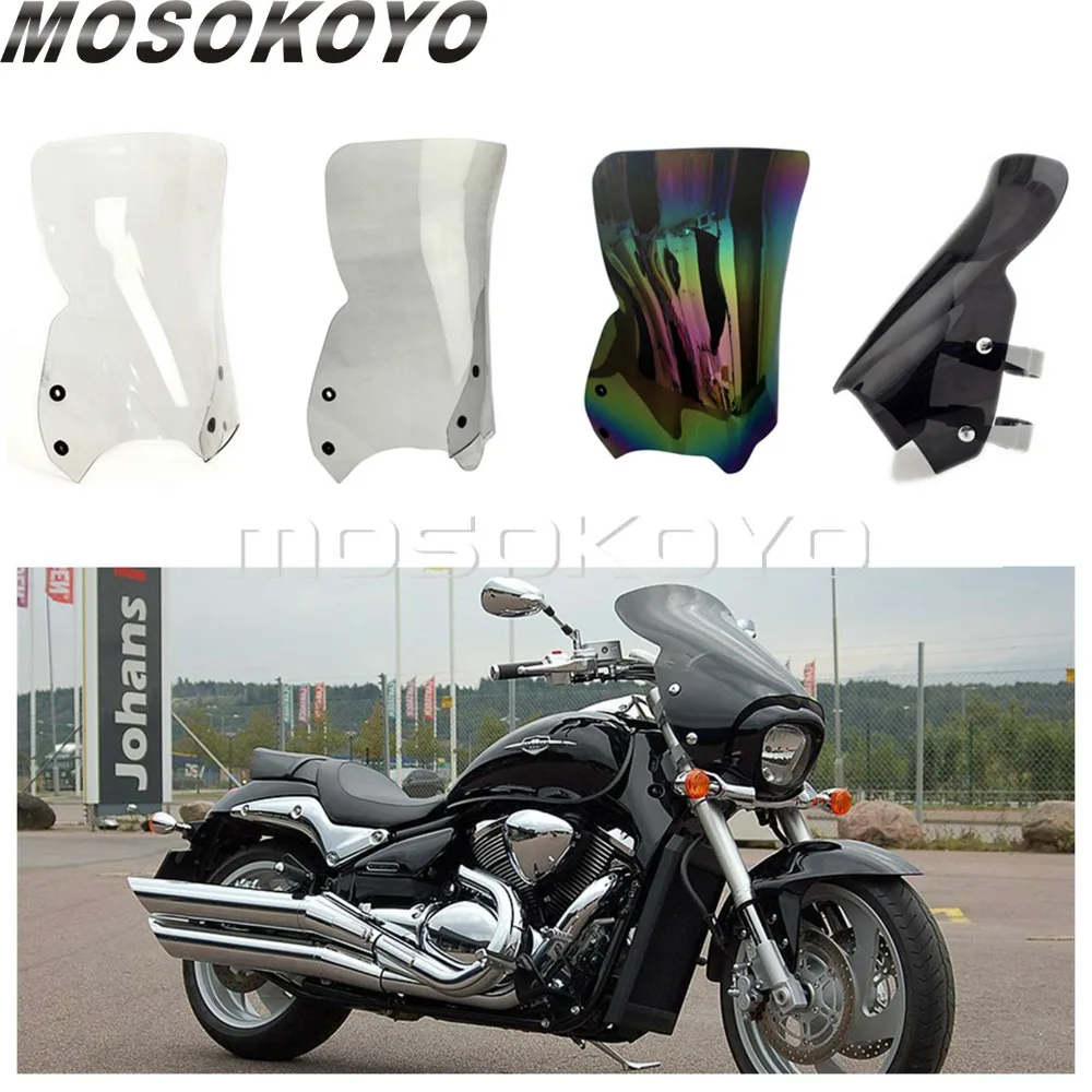 Мотоцикл лобовое стекло темный дым ветер экран ПК экран для Suzuki Boulevard M109R M109R2 M50 M90 Boss Limited 2006- дефлектор