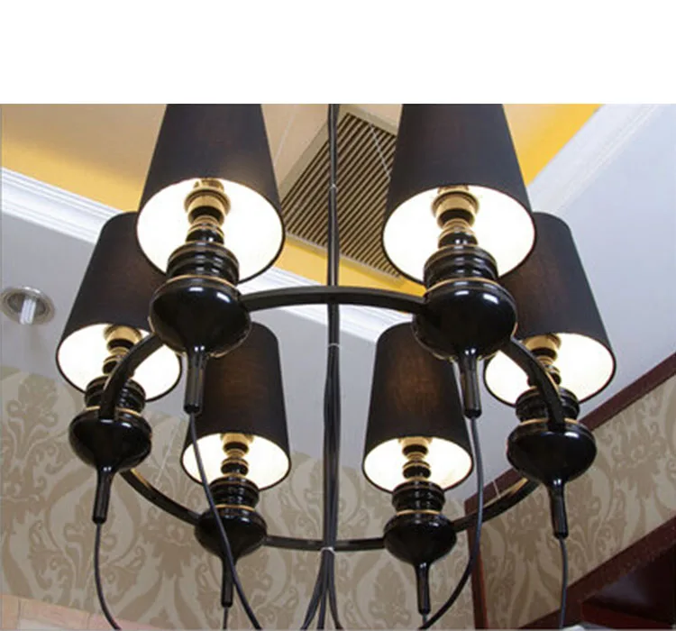

Nordic post-modern neo classical guards hats chandeliers Spanish Villa Inn living room restaurant hotel atmosphere chandeliers