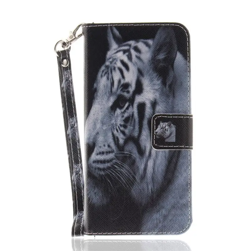 White Tiger N Чехол-книжка для телефона чехол для samsung Galaxy S9 S8 S7 S6 A6 плюс j3 j5 j7 Мода года кошелек с собакой карманом для карт флип-чехол Fundas DP26G - Цвет: White Tiger N