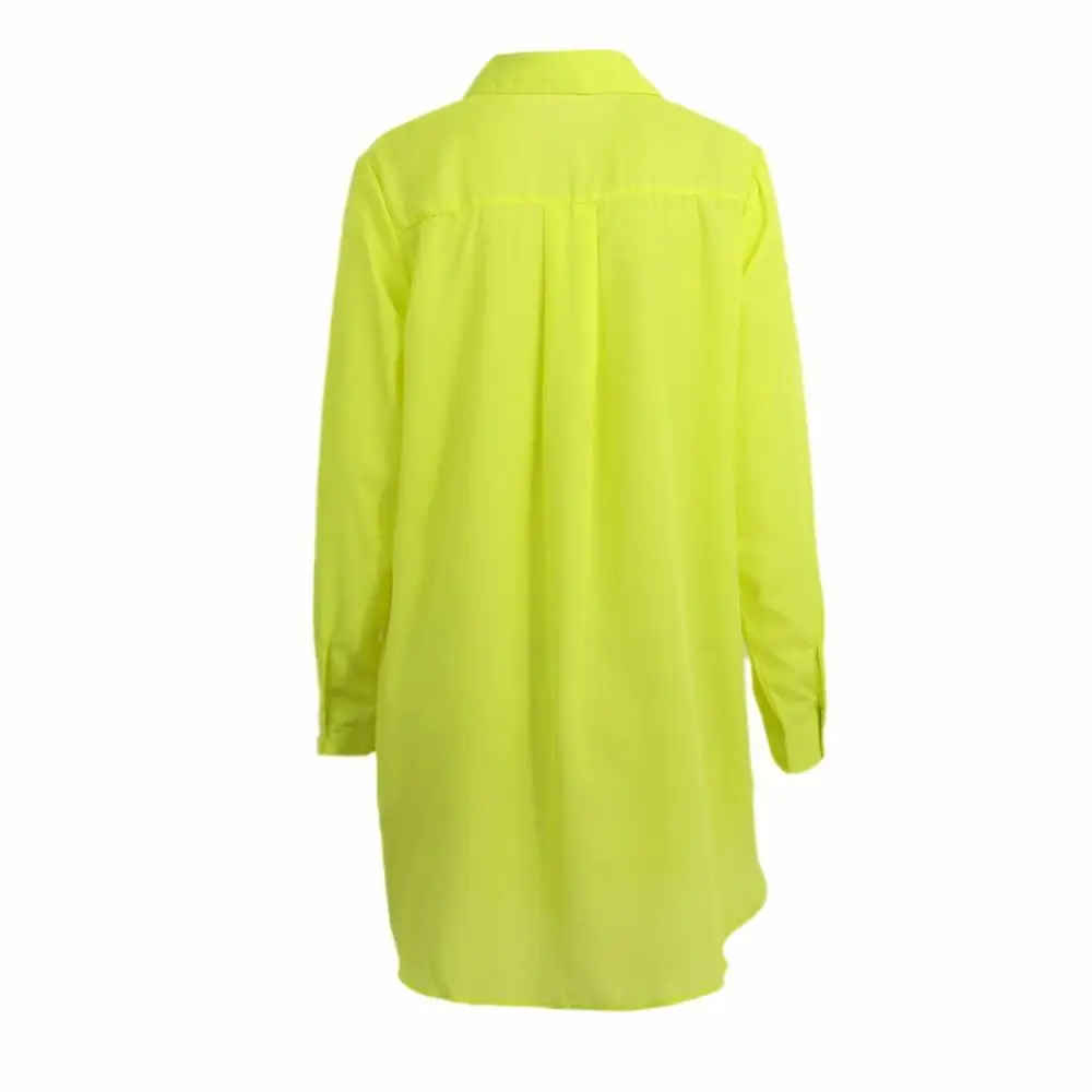 6XL Sheer Шифоновая блузка 2018 плюс Размеры Женская одежда с длинными рукавами на