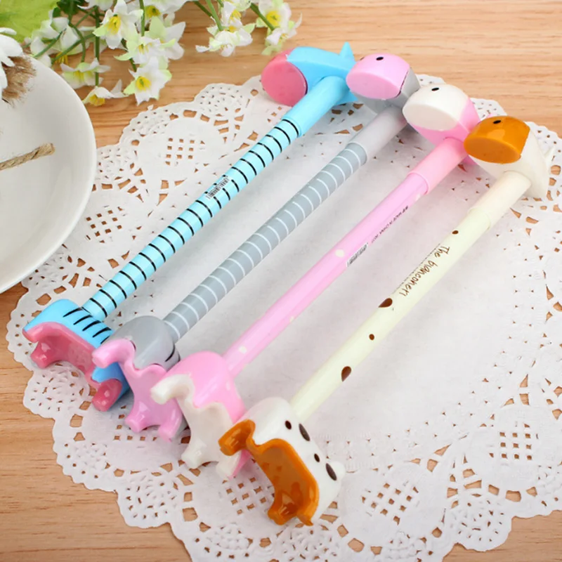 1 шт./лот милые животные черные чернила блестящие офисные школьные материалы