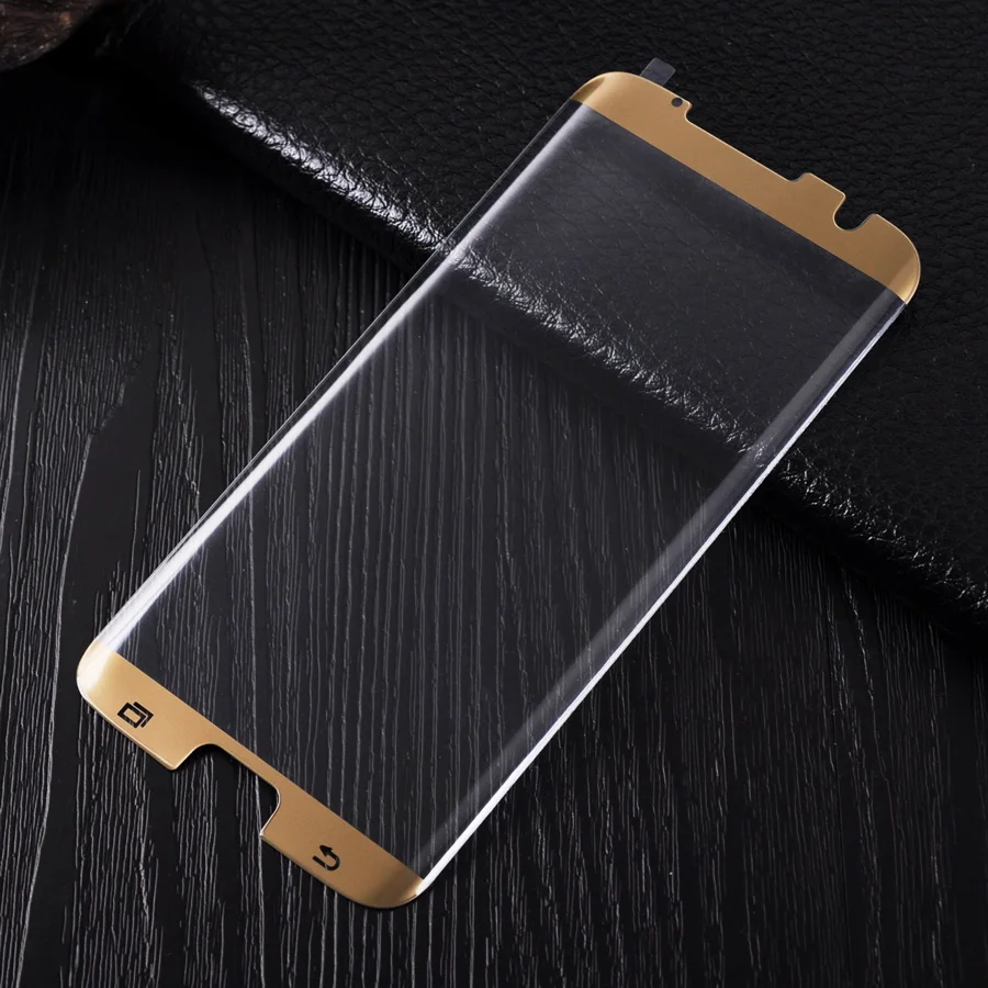 Закаленное стекло LANCASE для Samsung Galaxy S7 Edge защита экрана 9H 3D полное покрытие круглая