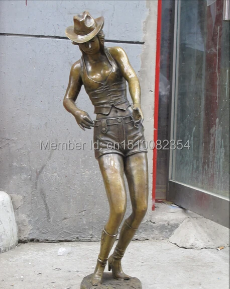 30 &quotЗападная ХУДОЖЕСТВЕННАЯ бронзовая скульптура сексуальная красавица