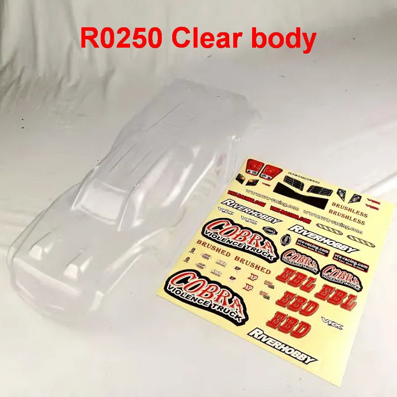 Прозрачный корпус R0249 & R0250 для грузовика Кобра RH817/818 VRX Racing 4WD Запчасти