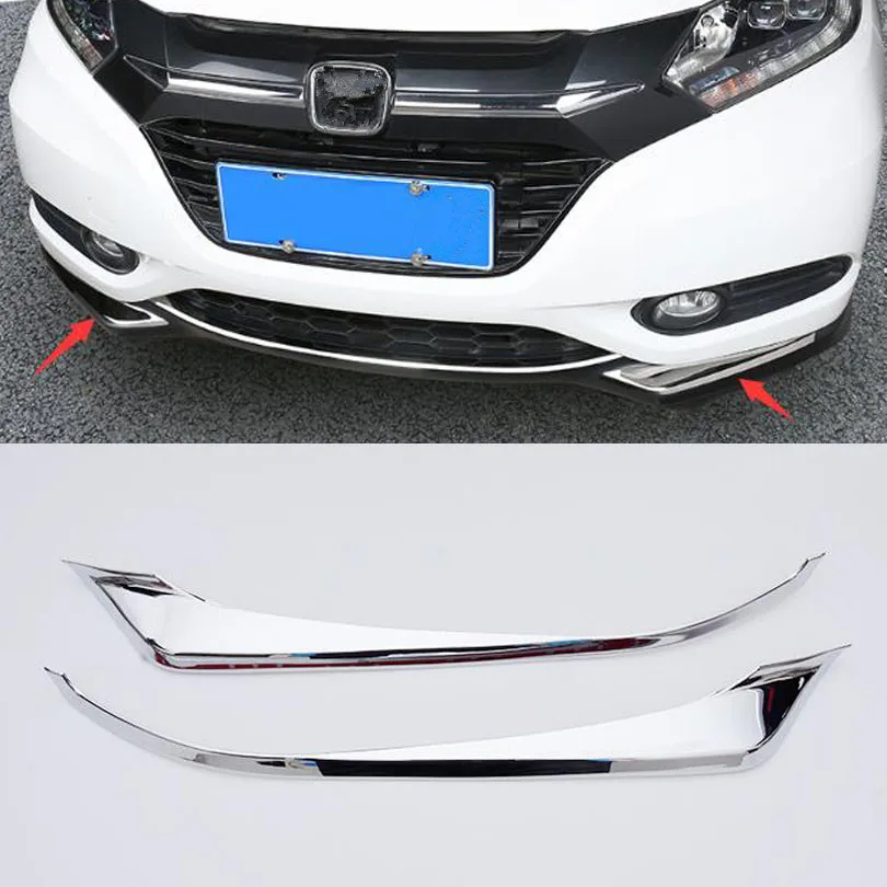 2 шт. для Honda HR-V HRV 2014-2018 ABS Хром передний бампер угловая крышка отделка гарнитура