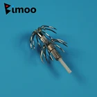 Bimoo 10 шт. ОсьминогКальмар джиг своими руками крючок #2,5 #3,0 #3.5 искусственные крючки своими руками рыболовные принадлежности